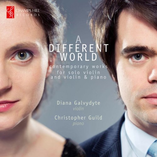 CD cover featuring portraits of Diana Galvydyte and Christopher Guild.