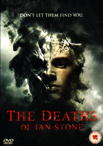 DVD cover for "The Deaths of Ian Stone" with a man's face and dark figure.
