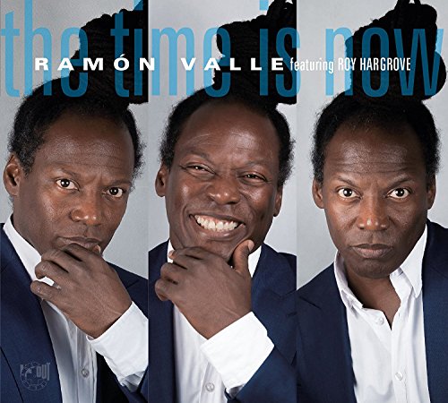 "CD cover with three photos of a man in a blue suit."