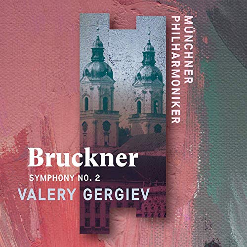 "CD cover with red and green background, featuring a building with domes."