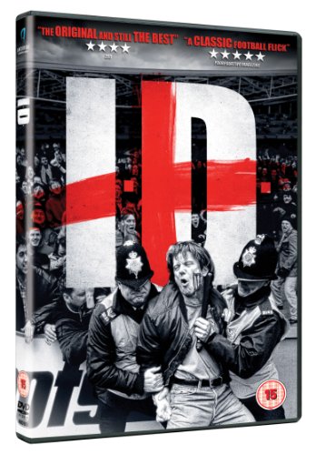 DVD case with a black and white image of men fighting, featuring a red cross.