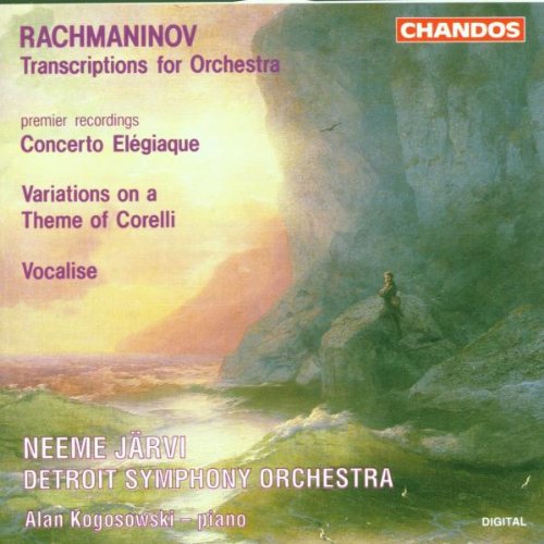 CD cover featuring a landscape painting with a person on a rocky outcrop.