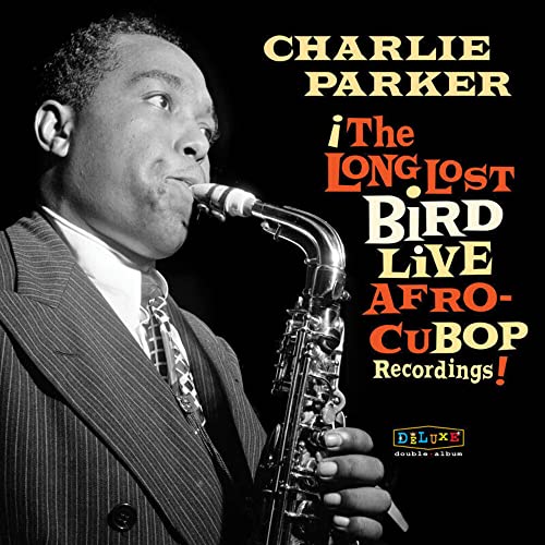 Vinyl record of Charlie Parker’s “Afro Cuban Bop” with cover art.