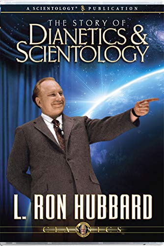 CD cover featuring L. Ron Hubbard pointing, with "Dianetics & Scientology" title.
