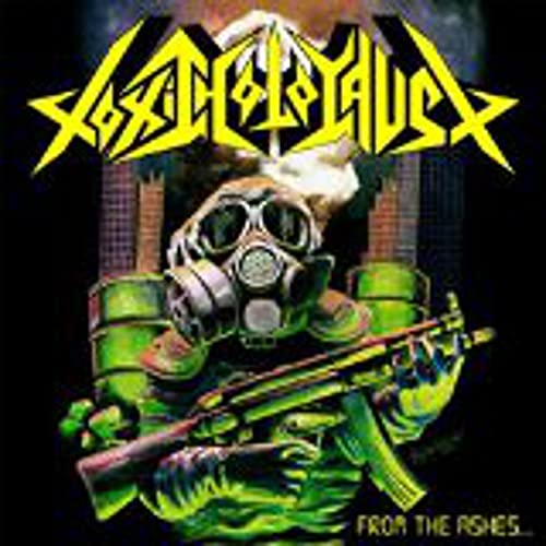 Album cover: skeletal figure in gas mask holding a rifle.