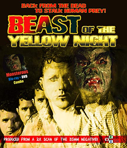 Blu-ray cover for "Beast of the Yellow Night" featuring a zombie face.