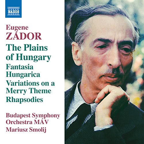 CD cover featuring a portrait of composer Eugene Zador and text details.