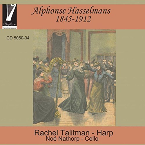 CD cover featuring a 19th-century drawing of a woman playing a harp.