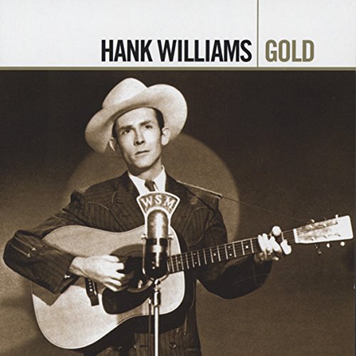Hank Williams in a cowboy hat playing an acoustic guitar.