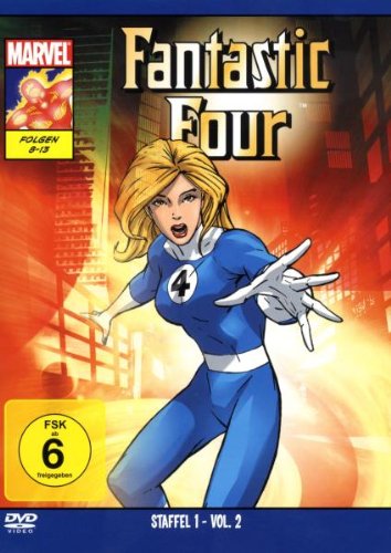 DVD cover for Marvel’s Fantastic Four Series 1 Vol. 2, featuring Invisible Woman.