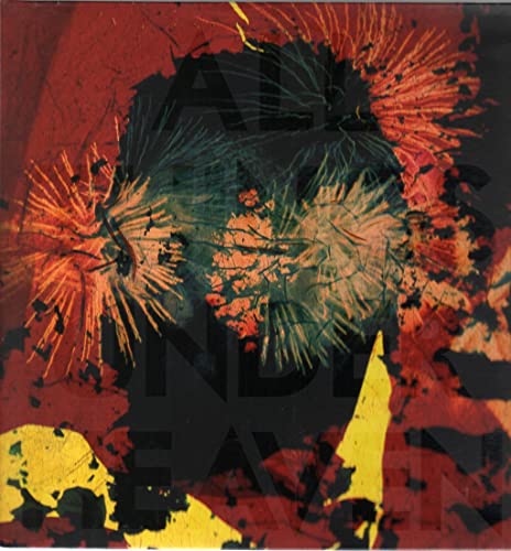 Abstract album cover with red, black, yellow, and teal brushstrokes.