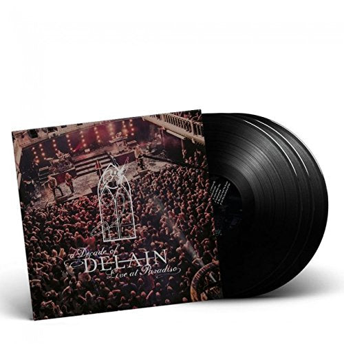 Vinyl album cover featuring a concert scene with a large crowd and stage.