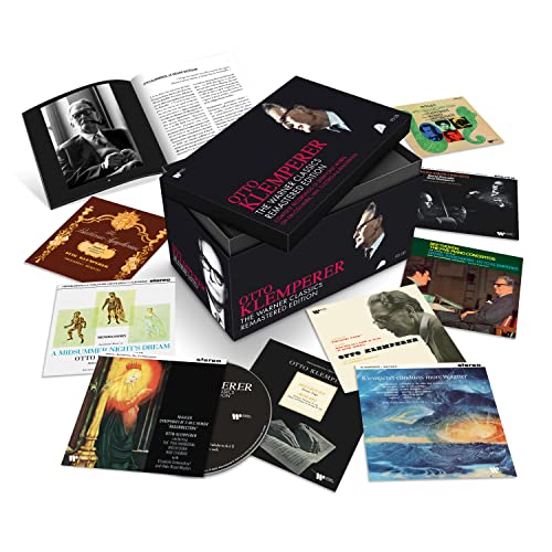 Otto Klemperer remastered CD box set with booklets and album covers.