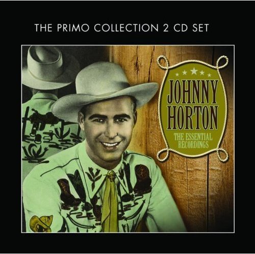 "CD cover with Johnny Horton wearing a cowboy hat and patterned shirt."