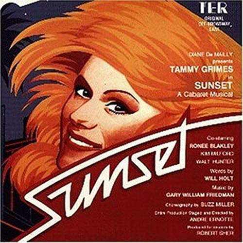 CD cover for “Sunset,” a cabaret musical featuring Tammy Grimes.