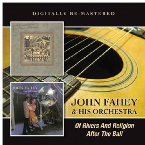 "CD cover with guitar image and two inset album covers, black background."