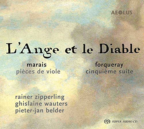 CD cover for “L’Ange et le Diable” by Rainer Zipperling, featuring abstract art.