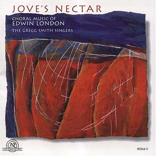 "CD cover with abstract orange and blue artwork, titled 'Jove's Nectar'."