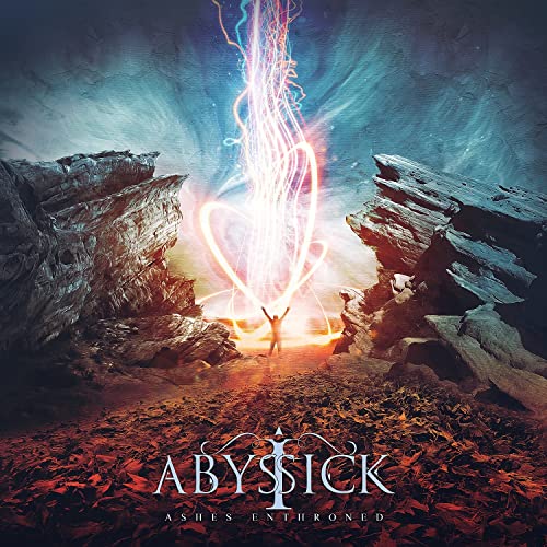 CD cover art: figure with glowing energy between rocky cliffs.
