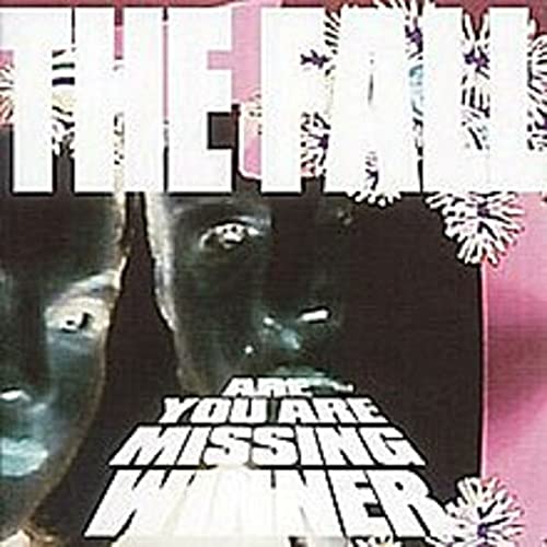 "Album cover with 'The Fall' and 'Are You Are Missing Winner' text, dark faces, and pink background."