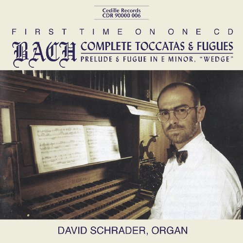 CD cover featuring organist David Schrader and a pipe organ.