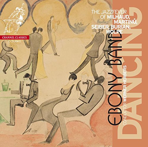"Dancing" CD cover featuring abstract illustration of dancing figures in muted colors.