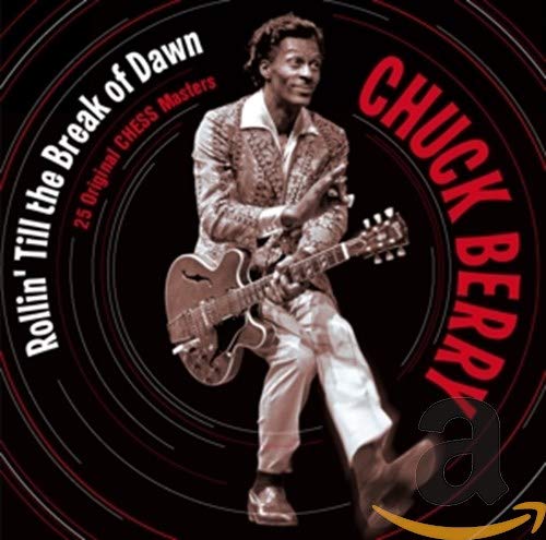 Chuck Berry album cover featuring the musician with a guitar.