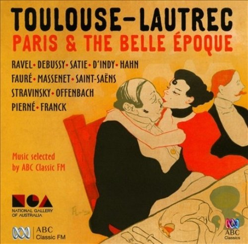 "Toulouse-Lautrec CD cover featuring an illustrated couple embracing, with artist and title text."