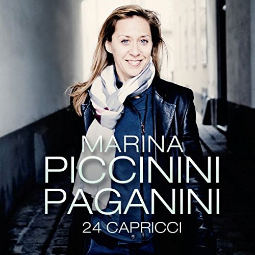CD cover featuring Marina Piccinini in a dark hallway with white text overlay.
