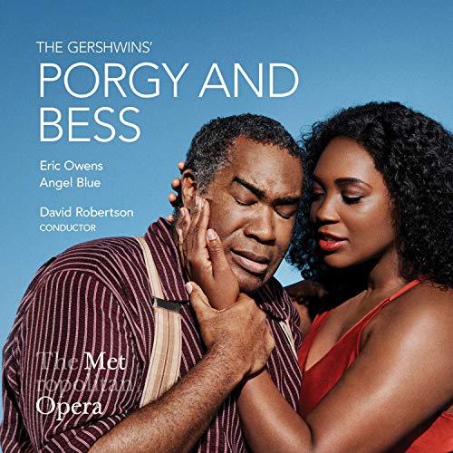 "Porgy and Bess" CD cover featuring a man and woman embracing against a blue background.