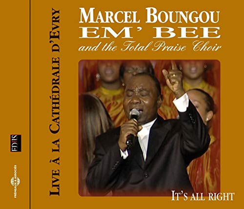 CD cover for Marcel Boungou’s “It’s All Right” featuring a choir.