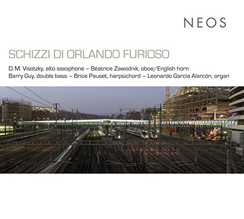 "CD cover with train tracks image and musician names listed."