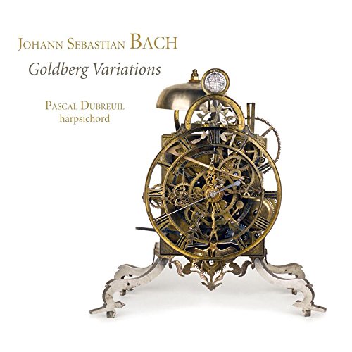 "CD cover featuring a gold and silver mechanical clock on a white background."
