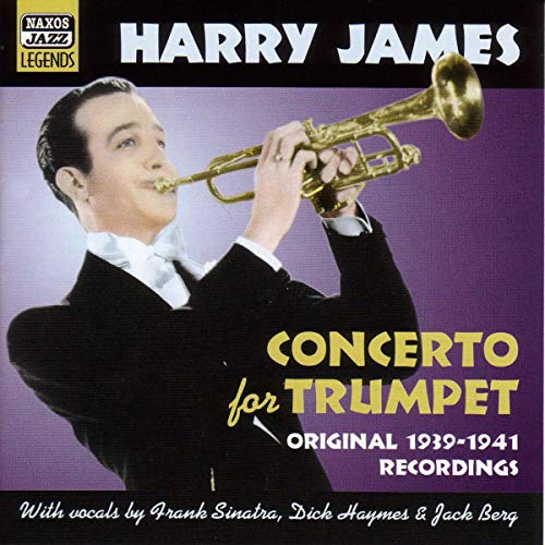 CD cover featuring Harry James playing a golden trumpet, 1939-1941 recordings.