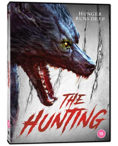 DVD cover for "The Hunting" featuring a snarling werewolf’s face.