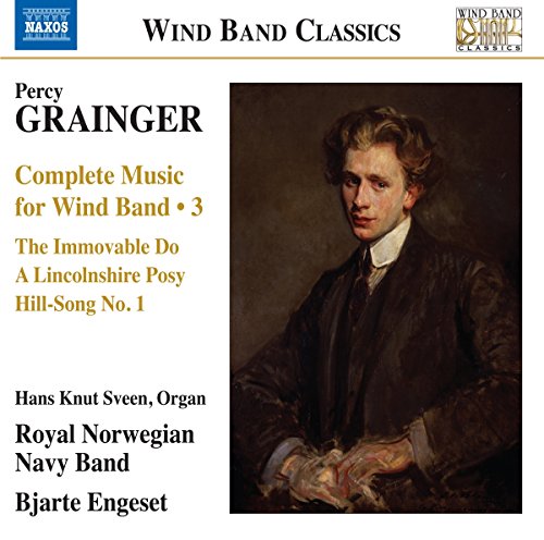 CD cover featuring a portrait of composer Percy Grainger, Naxos label.