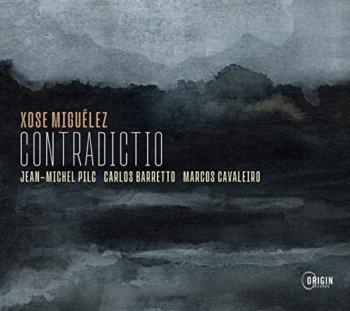CD cover for "Contradictio" by Xose Miguelez, with abstract grey artwork.