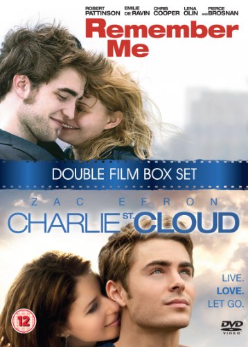 "DVD cover featuring romantic scenes from 'Remember Me' and 'Charlie St. Cloud' movies."