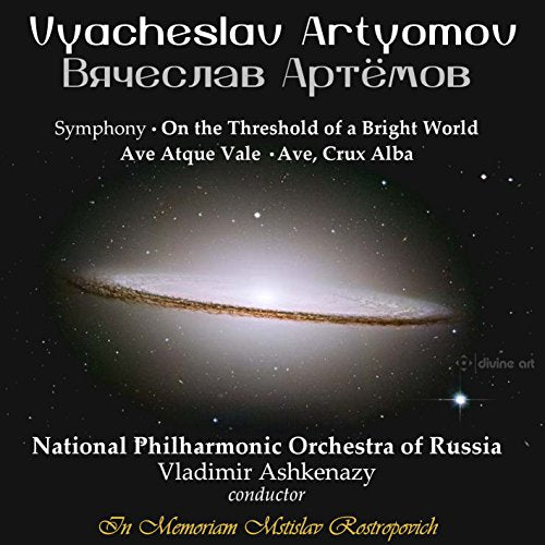 CD cover for Artyomov’s “Symphony” featuring a galactic spiral image.