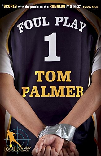 The image depicts a book cover with a person wearing a sports jersey, handcuffed.