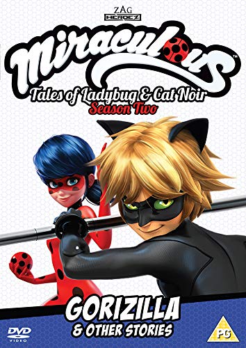 DVD cover featuring Ladybug and Cat Noir from Miraculous Tales.
