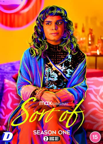 “Sort Of” Season 1 DVD cover featuring a person with curly hair in blue clothing.