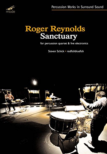 DVD cover featuring a percussion quartet performing on a darkened stage with spotlights.