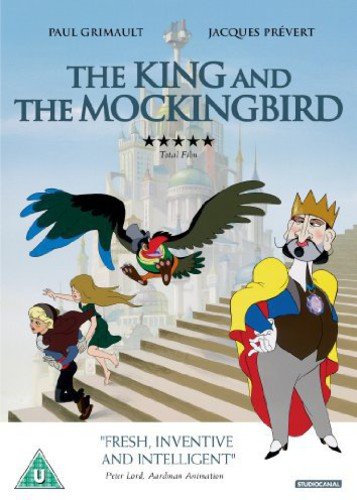 DVD cover for "The King and the Mockingbird" featuring characters and castle.
