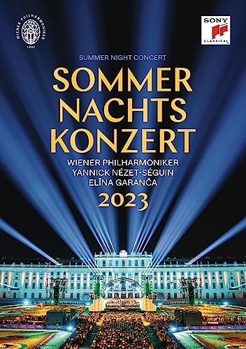 DVD cover for “Summer Night Concert 2023” featuring a palace and lights.