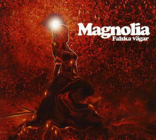 CD cover: Silhouette of a woman against a fiery red, textured background.