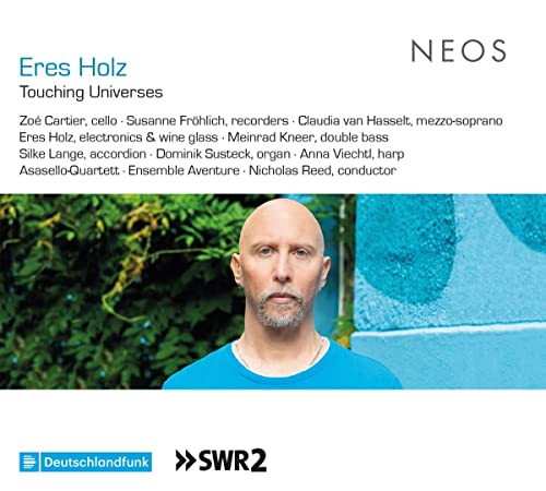 CD cover featuring a portrait of bald composer Eres Holz with blurred background.