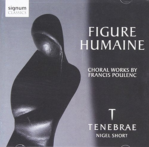 CD cover: abstract grayscale figure with text āFigure Humaineā and āTenebraeā.