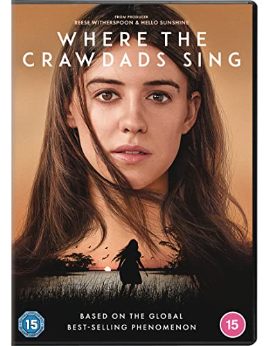 Where The Crawdads Sing" DVD cover featuring a young woman’s portrait.