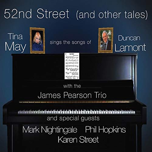 Album cover with black piano and text listing artist and musicians.
